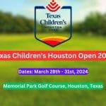 Texas Children's Houston Open Golf 2024